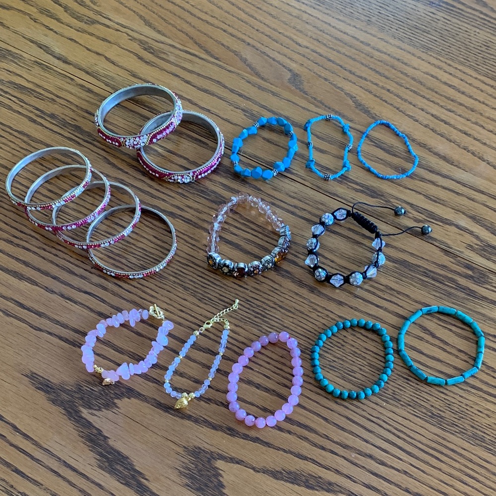 16 Colourful Bracelet Bundle
